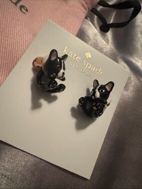 Kate Spade New York  Ma Cherie Antoine French Bulldog Earrings - NWT